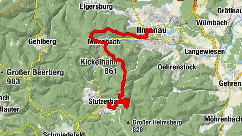Goethe Hiking Trail - Ilmenau - Thuringian Forest