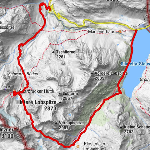 Litznersattel über Saarbrücker Hütte