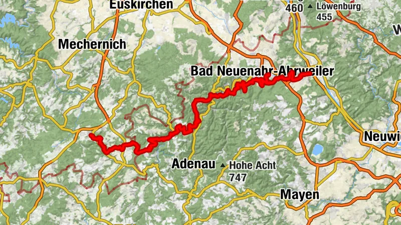 Ahrsteig entire route stages 1-7 (approx. 100km)
