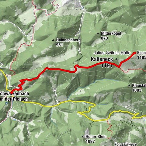Eisenstein mit Start aus Schwarzenbach
