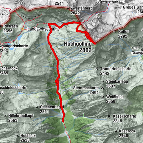 Hochgolling über NW Grat