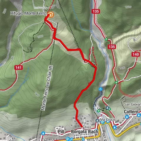 16 MONTE FERRO REFUGE from Borgata Bach - Sappada
